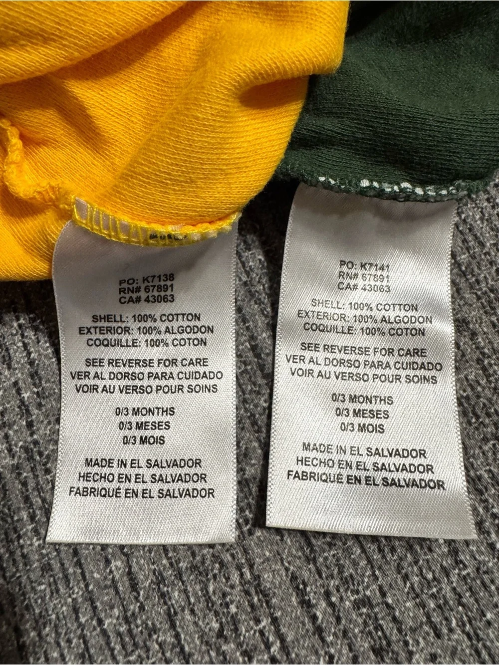 NFL Packers Creeper Set - Bundle of 2